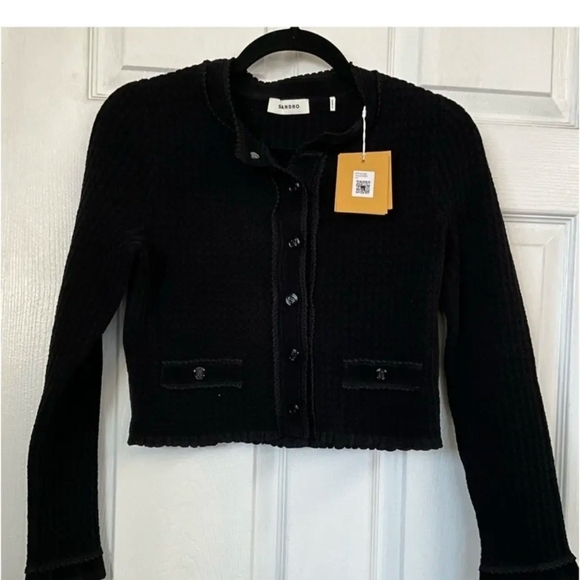 Source Unknown Black Textured Cardigan - Picture 7 of 7